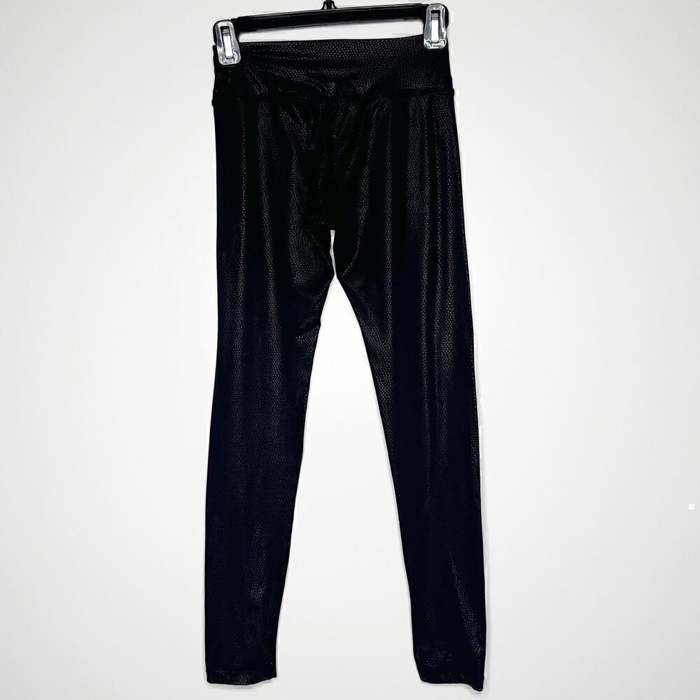 Beyond Yoga Metallic Liquid Dot Leggings Women's Activewear Black Size XS?